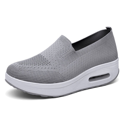 Damen Sneaker Bequem Luftpolster Schuhe Komfort