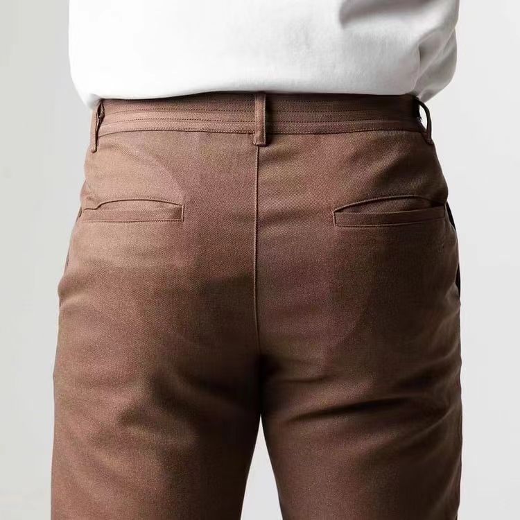 Herren Chino-Hosen Elastisch Modern Mit Taschen
