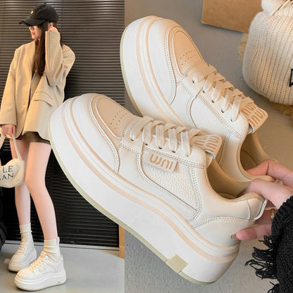 Damen Sneaker Plattform Schuhe Rutschfest Modern
