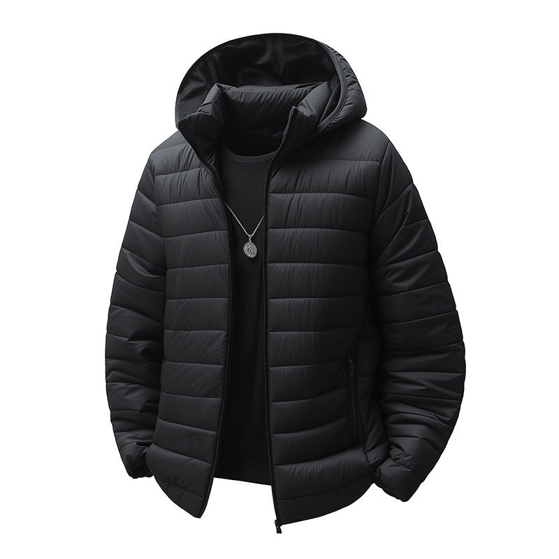 Herren Steppjacke Isoliert mit atmungsaktiver Kapuze Warm - BerlinGlamour