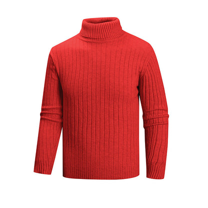 Herren Pullover Eleganter Hohler Kragen Struktur - BerlinGlamour