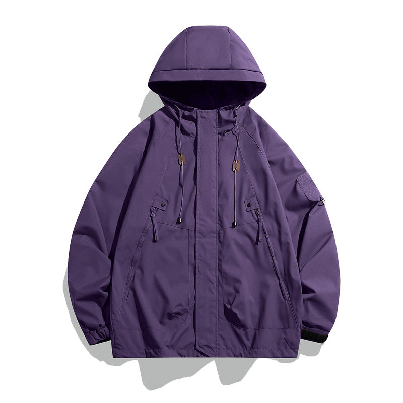 Herren Outdoorjacke Vielseitig Verstellbar Große Taschen