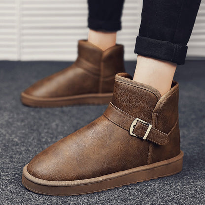 Damen Stiefel Kurz Elegant mit verstellbarem Riemen