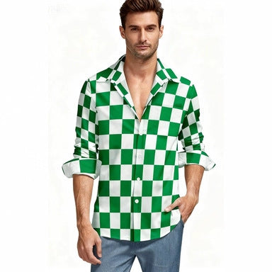 Herren Hemd Karo Modern Trendig Berlin Style