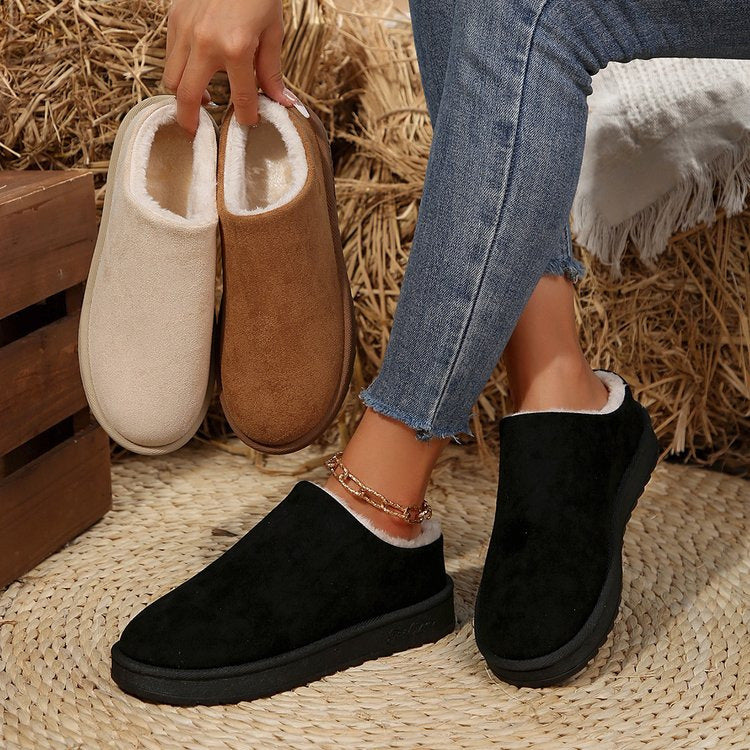 Damen Slipper Weich Kunstfell Rutschfest Warm - BerlinGlamour