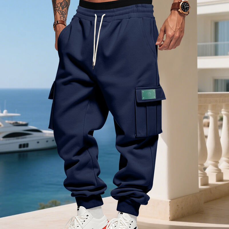 Bequeme Herren Jogginghose Cargo mit Taschen Sportlich