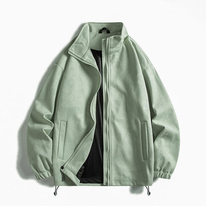 Herren Fleecejacke Warm Elastisch Taschen Sportlich - BerlinGlamour