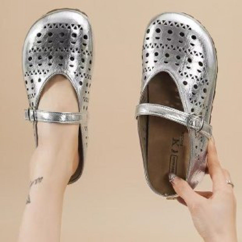 Damen Clogs Luftdurchlässig Verstellbar Modern