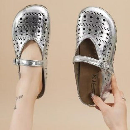 Damen Clogs Luftdurchlässig Verstellbar Modern