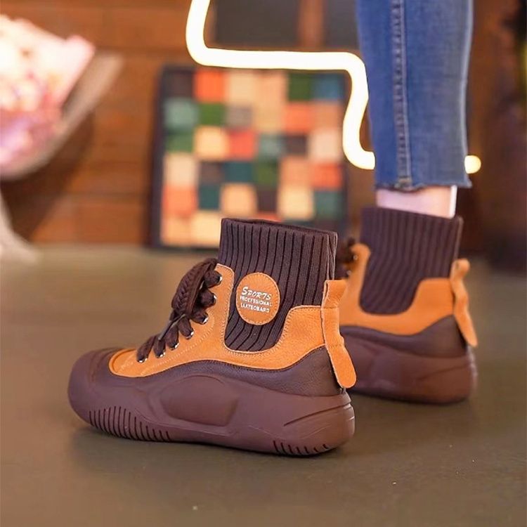 Damen Sneaker Sportlich High-Top Flexibel Rutschfest