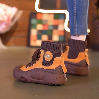 Damen Sneaker Sportlich High-Top Flexibel Rutschfest
