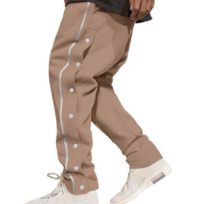 Herren Cargohose Elastisch Bequem Mit Druckknöpfen