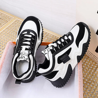 Damen Sneaker Sportlich Chunky mit rutschfester Sohle
