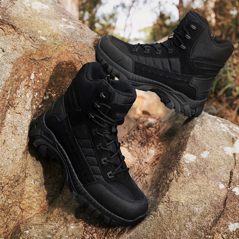 Herren Outdoor-Stiefel Wasserdicht mit Knöchelschutz und rutschfester Sohle