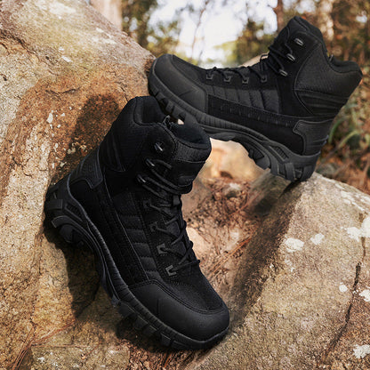 Herren Outdoor-Stiefel Wasserdicht mit Knöchelschutz und rutschfester Sohle