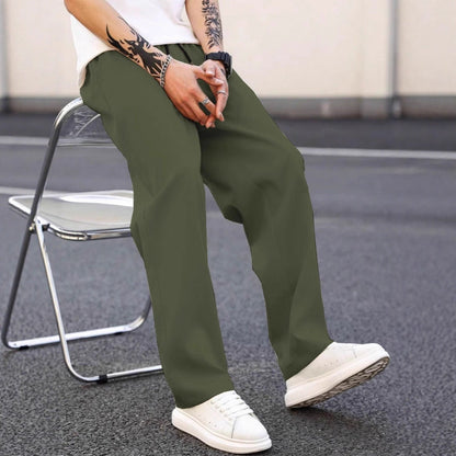 Bequeme Herren Chino Hosen Lockere Freizeithosen