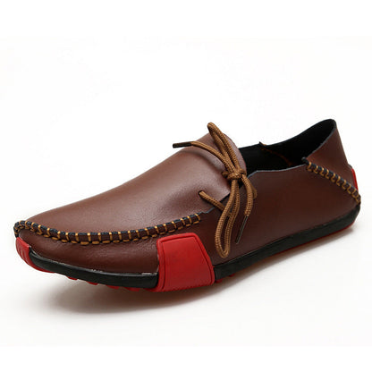 Damen Mokassins aus feinem Leder Elegante Schuhe Schwarz