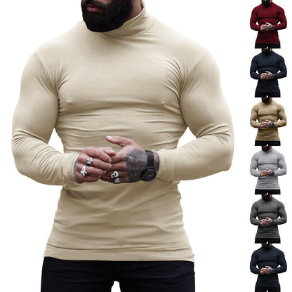 Herren Rollkragenpullover Feine Baumwolle Modern