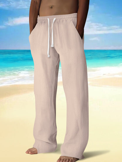 Herren Strandhose Leicht Freizeithose Sommer