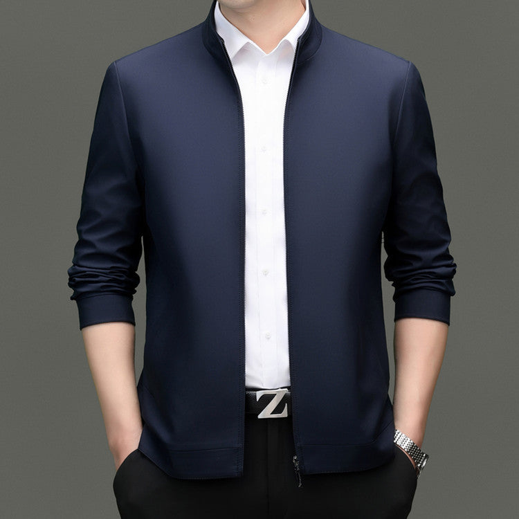 Herren Steppjacke Elegant Modern Mit Stehkragen