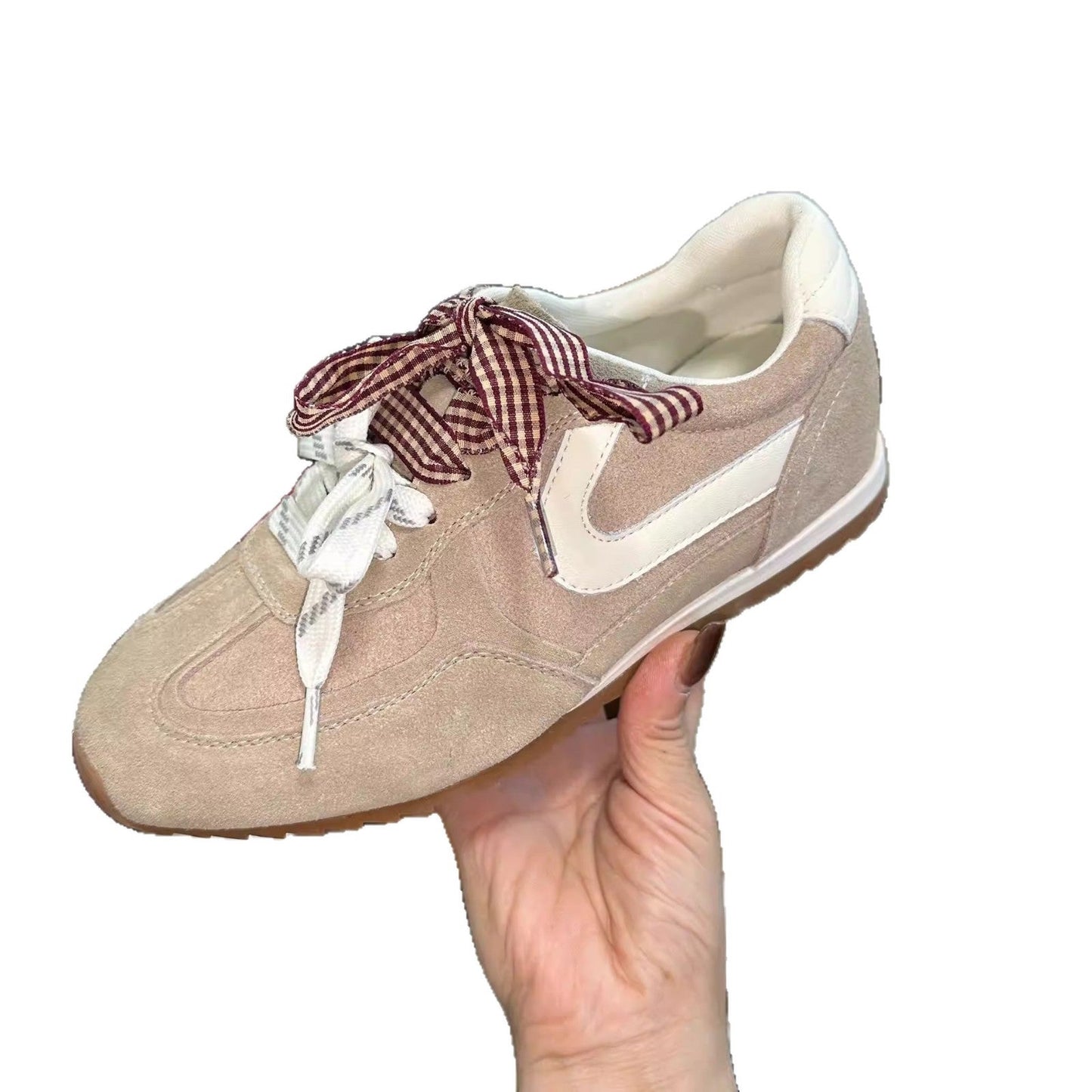Damen Sneaker Sportlich Wildleder Trendy Schuhe