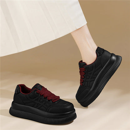 Damen Plateau Sneaker Hoch mit Dämpfung Komfort Modisch