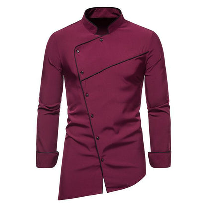 Herren Kochjacke Modern Edel Verarbeitung Kontrastfarben