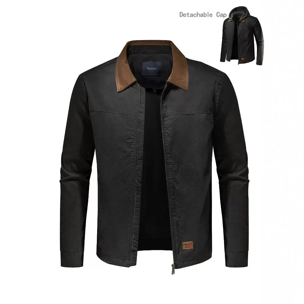 Herren Outdoor-Jacke mit abnehmbarer Kapuze Funktionell