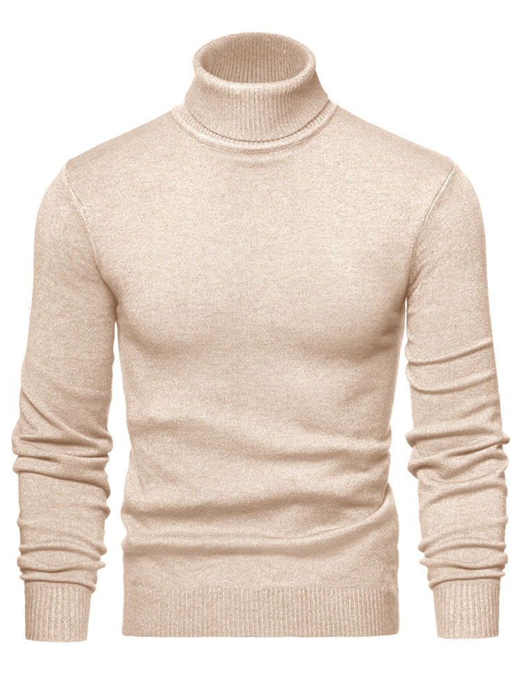 Herren Rollkragenpullover Weich Winter Warm
