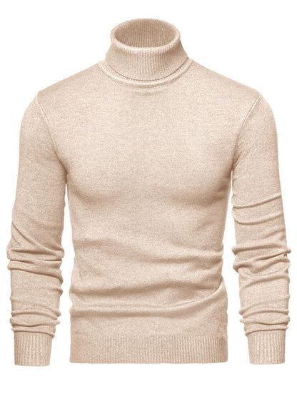Herren Rollkragenpullover Weich Winter Warm