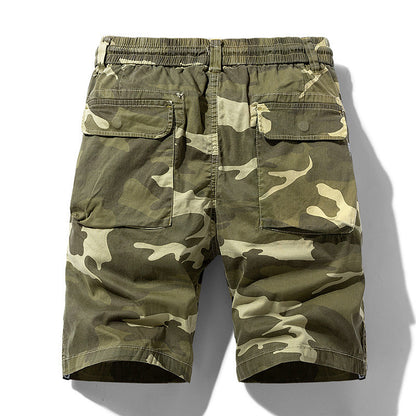 Herren Cargoshorts Elastischer Bund Multifunktions-Taschen