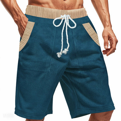 Herren Shorts Lockere Freizeitshorts mit Taschen Sommer