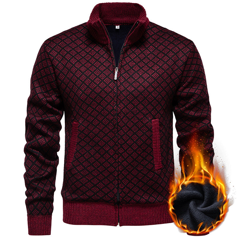 Herren Strickjacke Sportlich Modern mit Muster