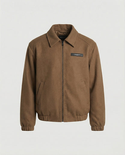 Herren Bomberjacke Khaki Freizeitjacke Vintage Style