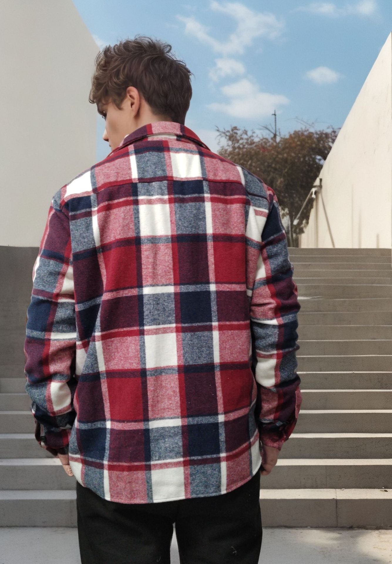 Herren Karottenjacke Lässig Casual Baumwolle