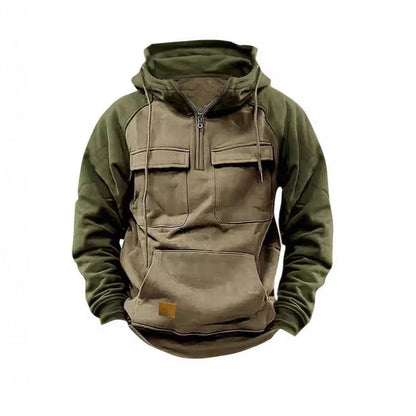 Herren Hoodie Funktionell Mit Taschen Modern Sportlich