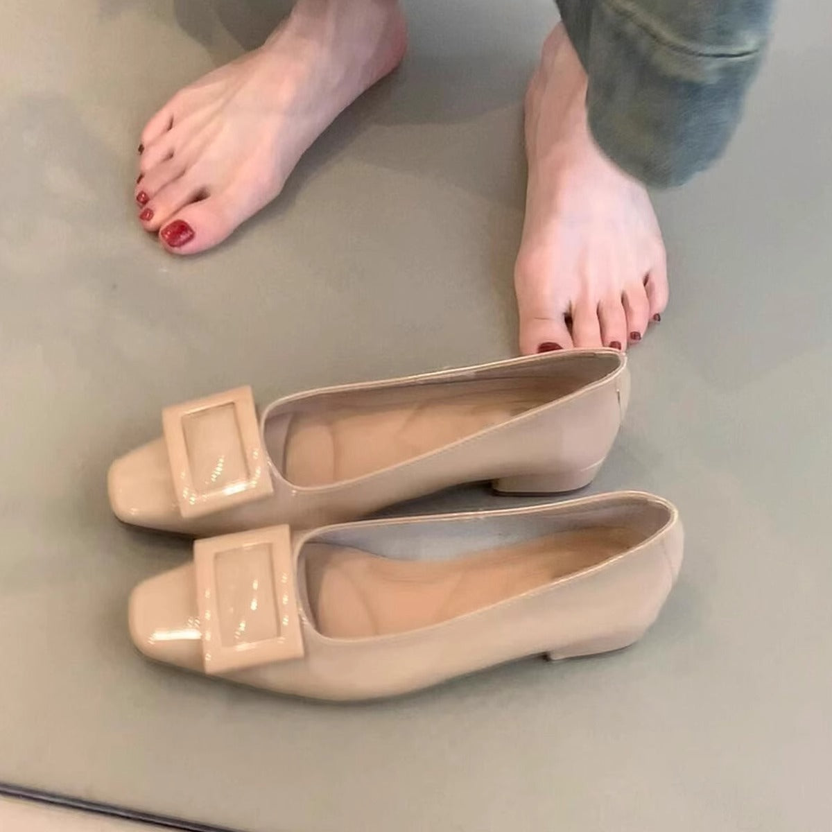 Damen Ballerinas Komfortabel Faltbar Modern - BerlinGlamour
