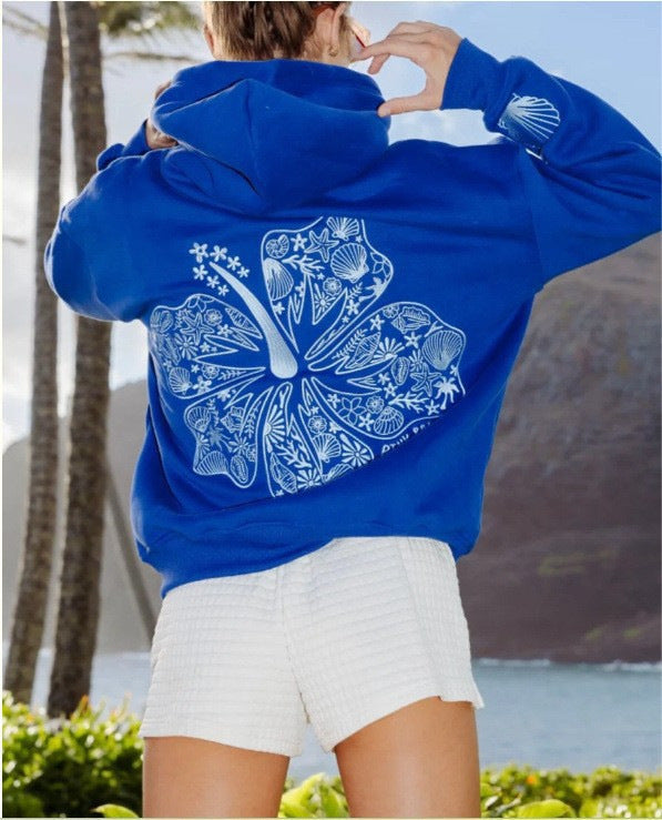 Strand Hoodie Kapuzenpullover Lässig Surfstil