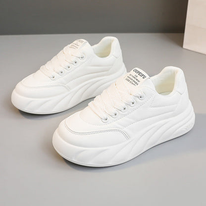 Damen Plateausneakers Hoch Modisch Atmungsaktiv