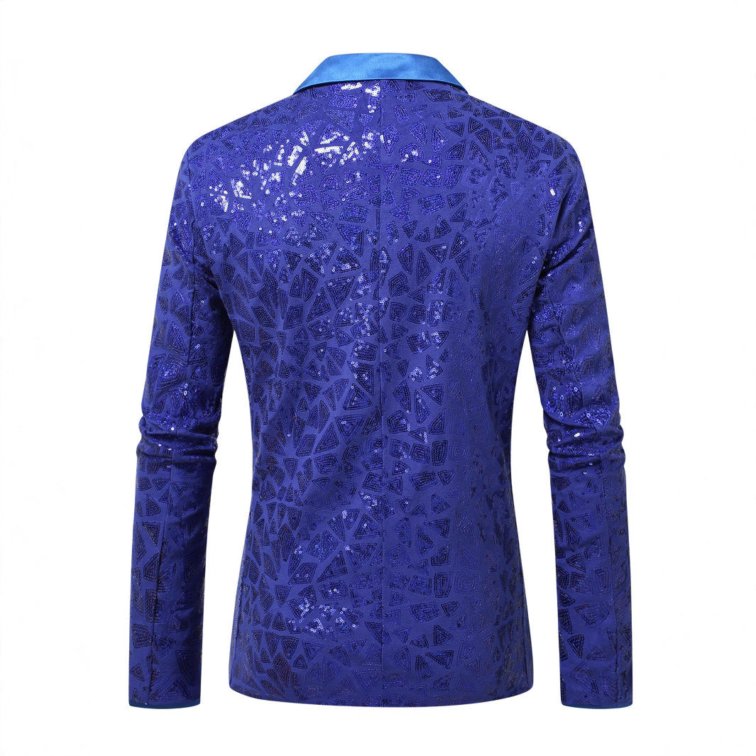 Herren Blazer Glitzernd Festlich Elegant