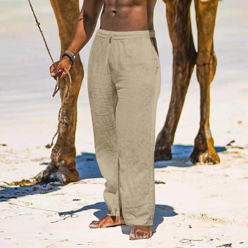 Leinenhose Herren Leicht und Bequem Sommerhose