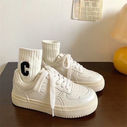 Damen Sneaker Chunky mit dicker Sohle und Atmungsaktiven Einlegesohlen
