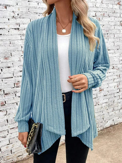 Damen Strickjacke Offener Schnitt Moderne Gesamtlook