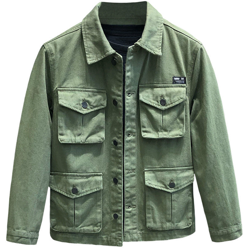 Herren Utility-Jacke Funktionstaschen Vielseitig Outdoor