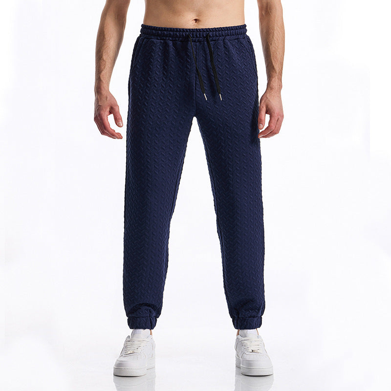 Bequeme Herrenhose Elastisch Mit Strukturmuster