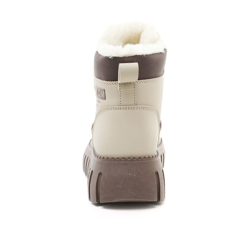 Damen Winterstiefel Warm Gefüttert Chunky Schnee Stiefel