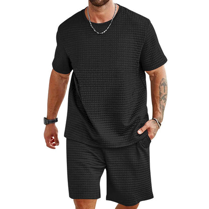 Herren Freizeit-Set Strukturiert Bequem Elegant