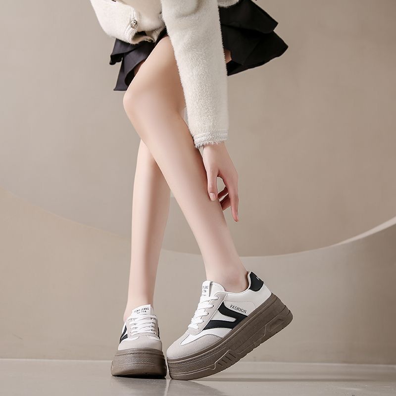 Damen Sneaker Plattform Schuhe dickes Sohle atmungsaktiv