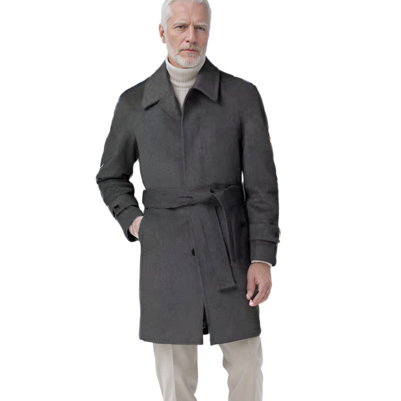 Herren Trenchcoat Eleganter Klassiker Wasserabweisend