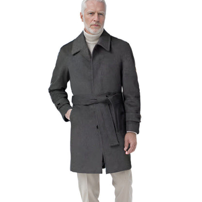 Herren Trenchcoat Eleganter Klassiker Wasserabweisend